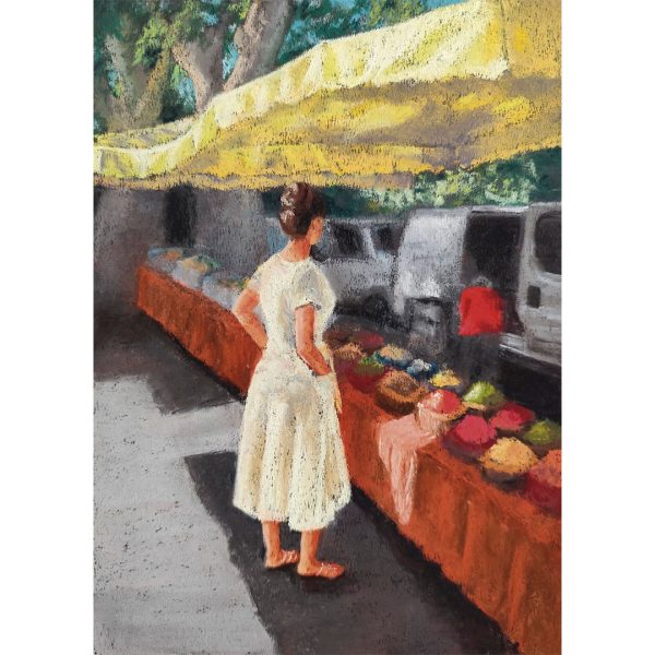 Mercado en la Provenza, Francia